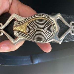 Chico’s Made in India Genuine Leather Small/Medium Belt